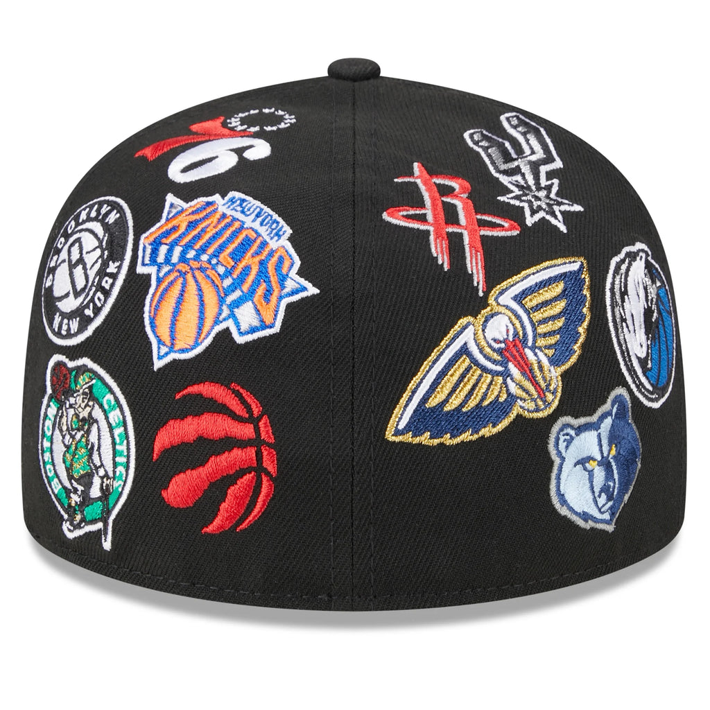 Black Fitted Hat J993