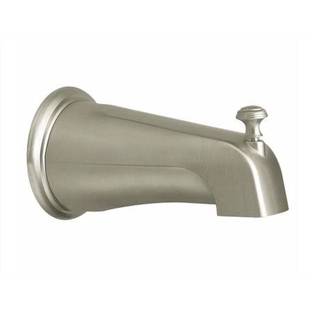 Brushed Nickel Diverter Tub Spout with Slip Fit Connection, 2 in L230558