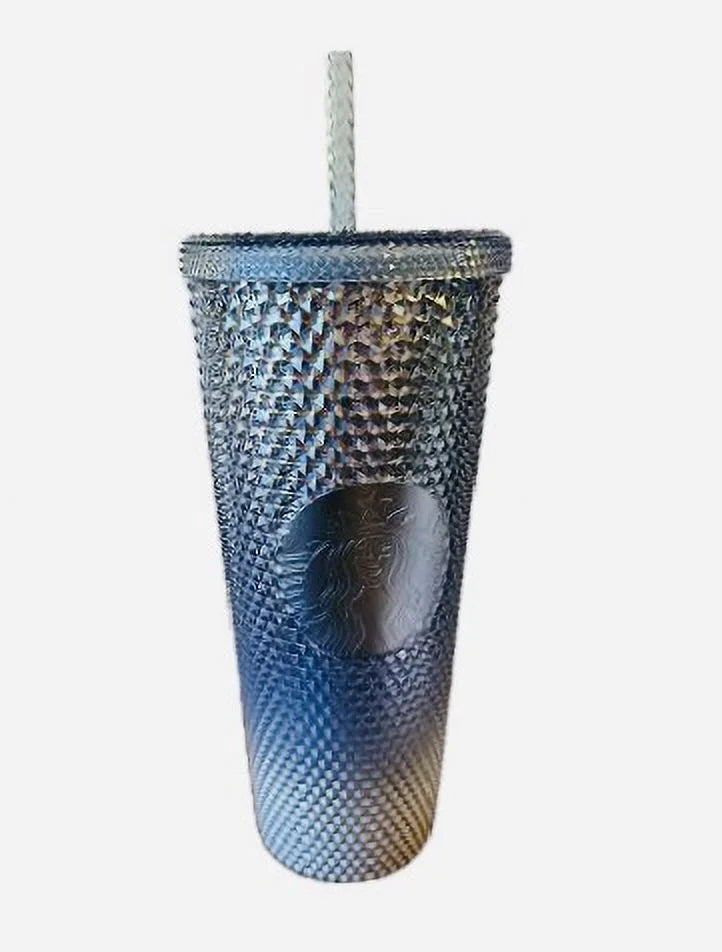 Blue Silver Gradient Ombre Tumbler 24oz W9280
