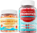 Sugar Free Vitamin D3 K2 Probiotics Gummies S392