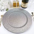 24 Pcs Silver Round Charger Plates X837