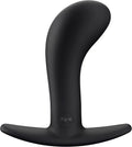 Black Large Curved Anal Plug P856