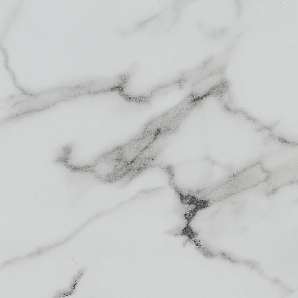 White Faux Marble Console Table/Desk A140