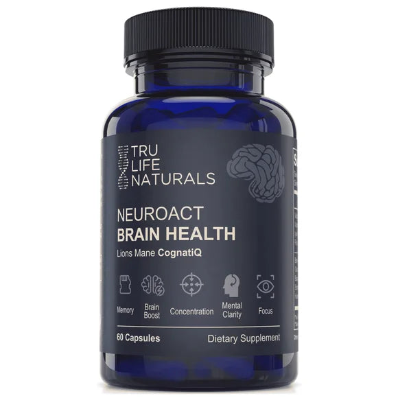 Natural Nootropic Supplement with Lions Mane Mushroom, 60 Capsules O12048