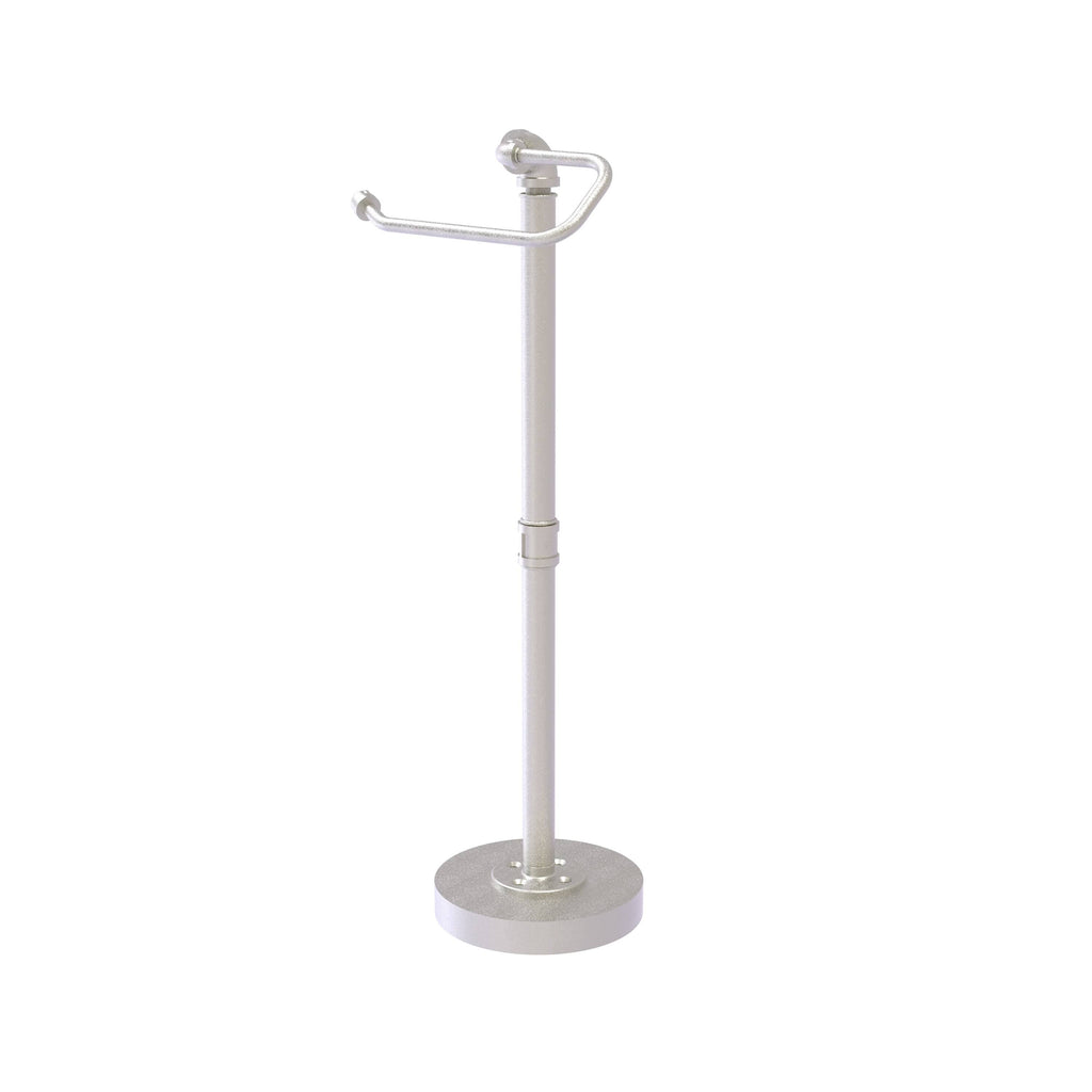 Satin Nickel Free Standing Toilet Tissue Stand Y46765