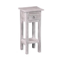 Gray Solid Distressed Narrow Side Table Q316736