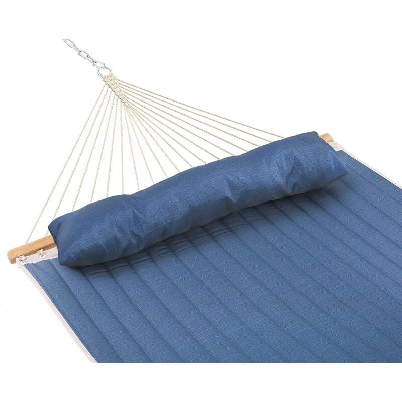 Blue Stripe Padded Hammock with Spreader Bar Q949