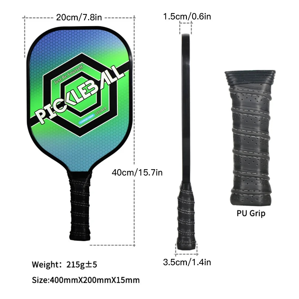 Carbon Fiber Pickleball Paddle Set with 2 Balls R95137