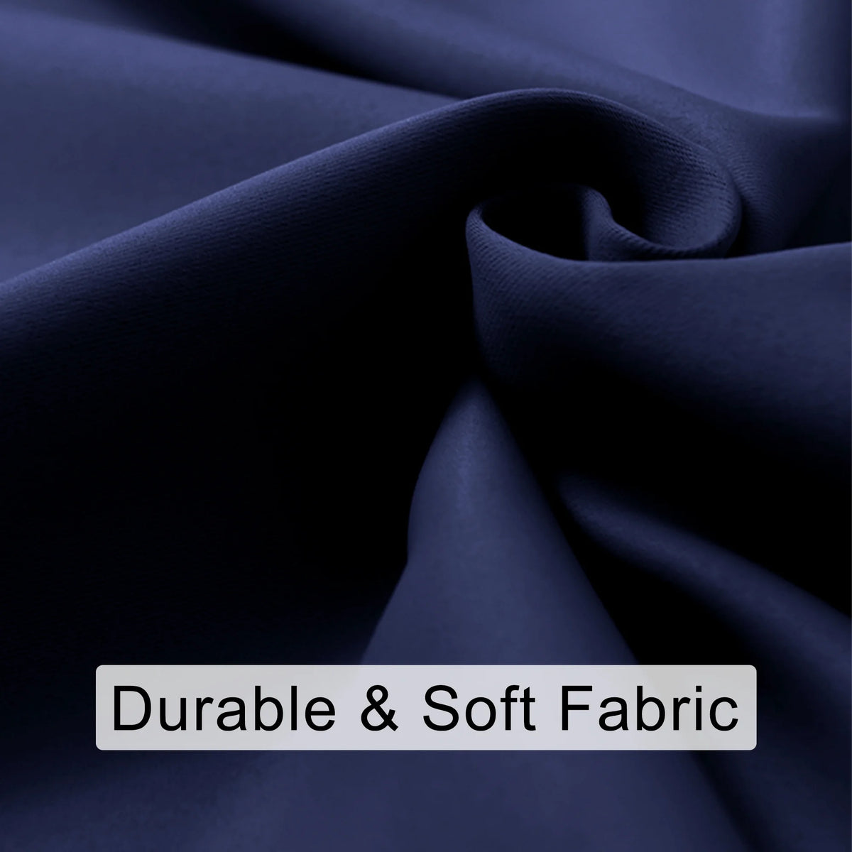 Navy Blue 42 x 63 Inch Blackout Curtains Set of 2 Panels S48392