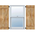 Rough Sawn Western Red Cedar Board-n-Batten Shutters L5685