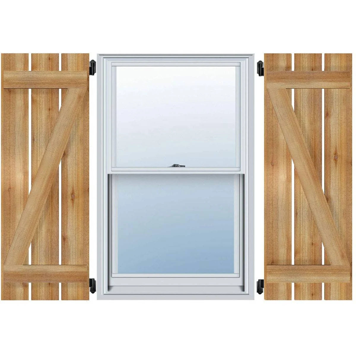 Rough Sawn Western Red Cedar Board-n-Batten Shutters L5685