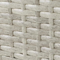 Gray Wicker Rattan Outdoor Chair Set J601374