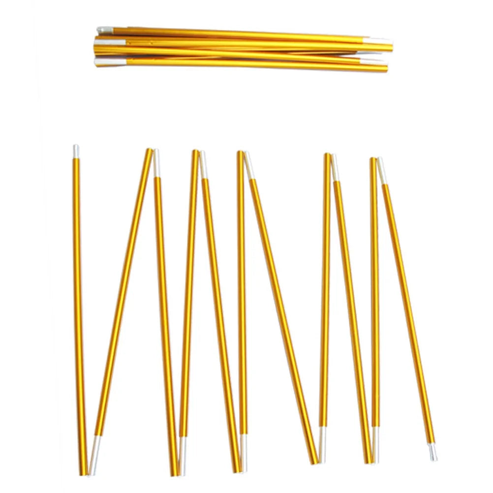 2Pcs Flexible Metal Tent Poles Folding Portable Camping Y6127