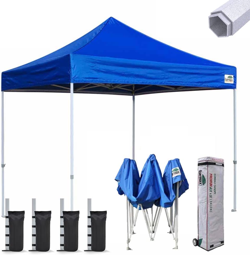10'x10' Pop-up Canopy Tent with Heavy Duty Wheeled Carry Bag L884