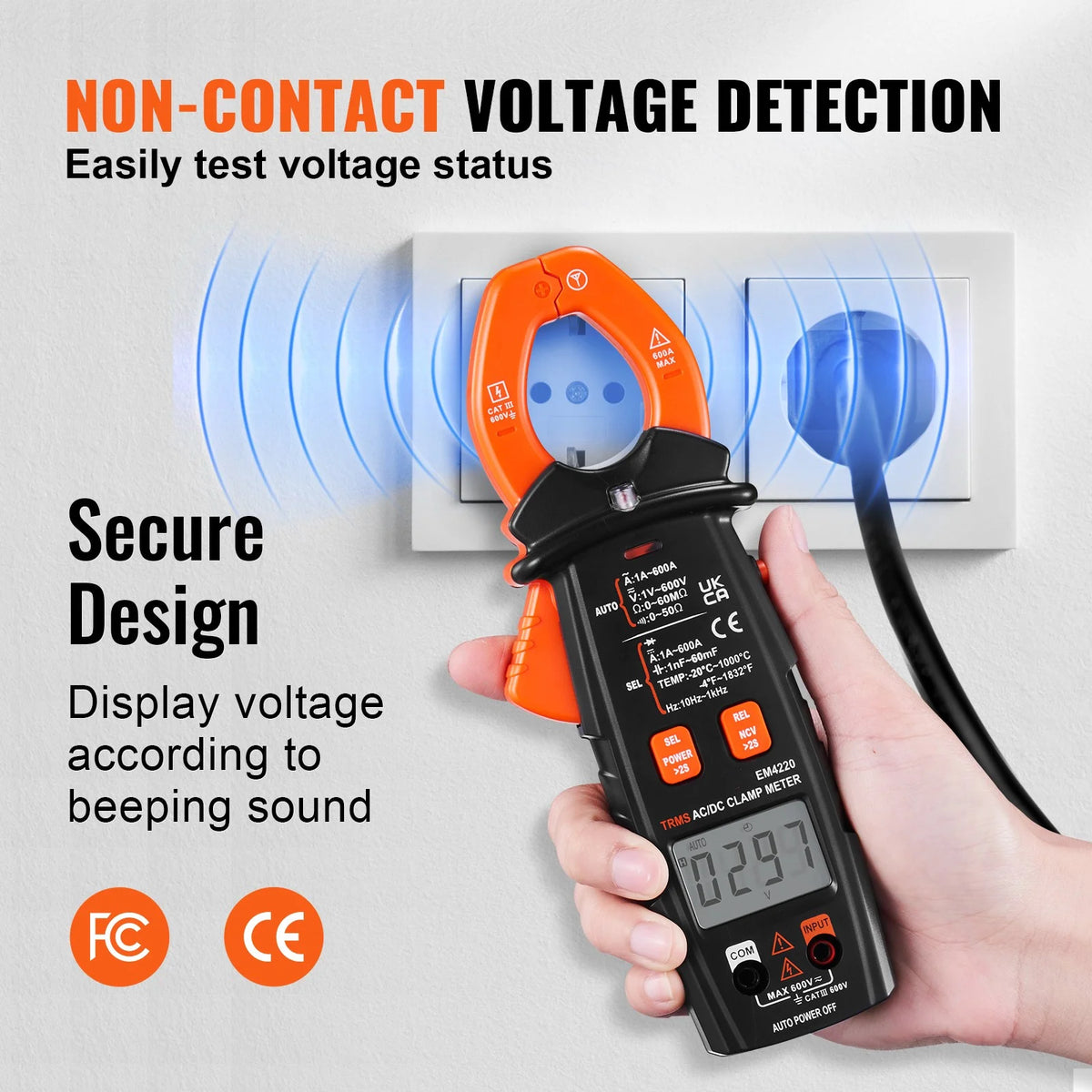 6000 Counts True RMS Digital Clamp Meter O73067