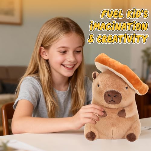 Capybara Plush with 10 Pcs Clothes & Accessories N399