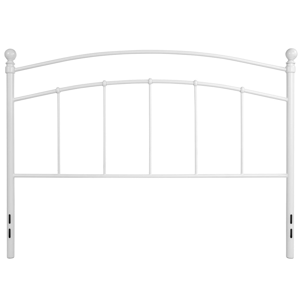 Queen Size White Open Vertical Headboard Y935