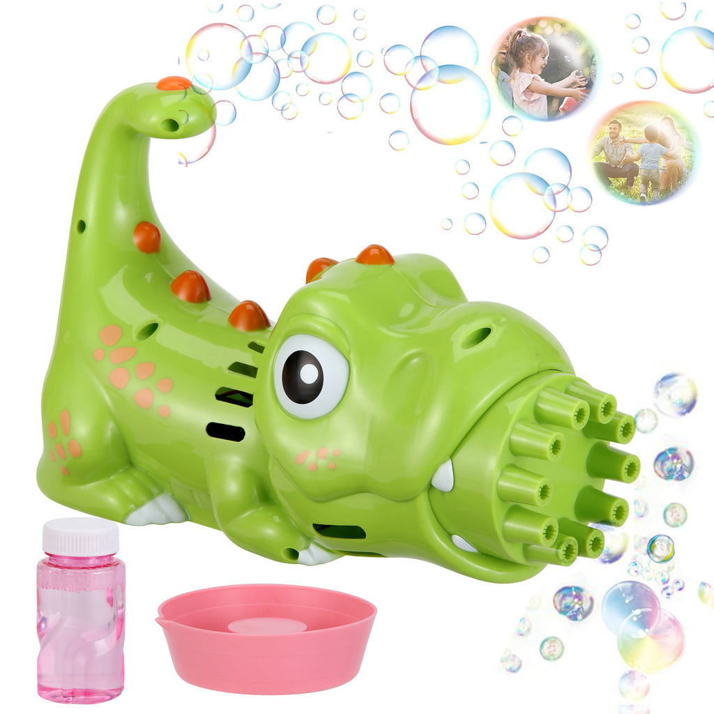 2PACK Bubble Gun Bubble Machine Handheld Bubble Maker with Bubble Solution & Tray A42485