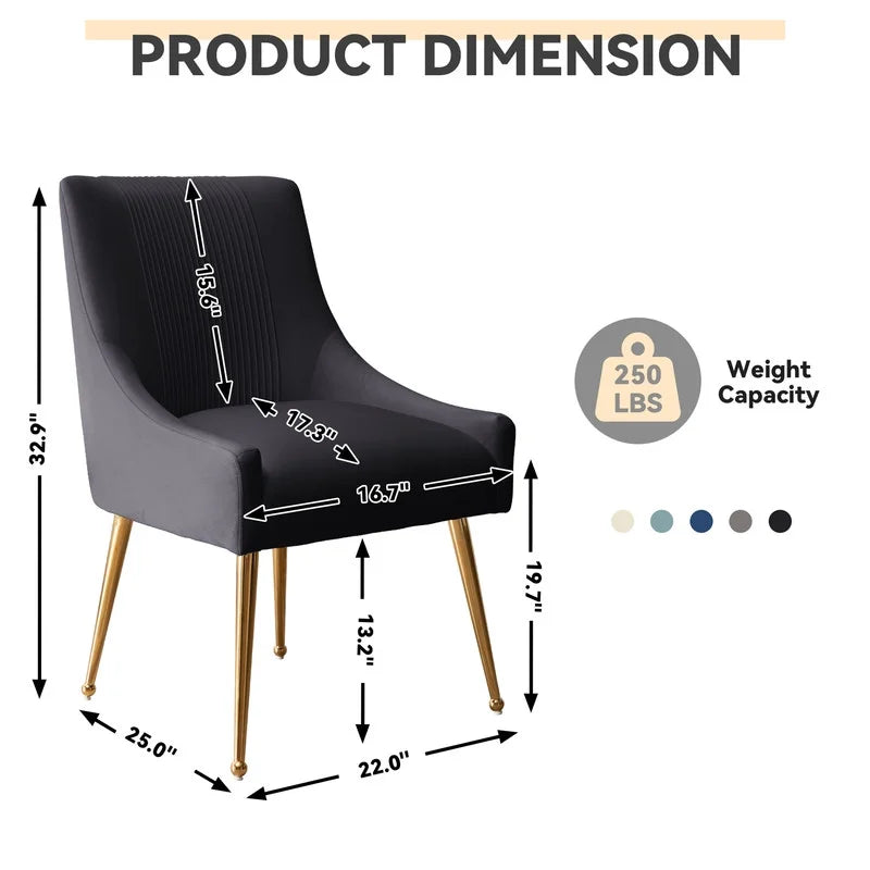 Velvet Dining Chair Set of 6 S837068