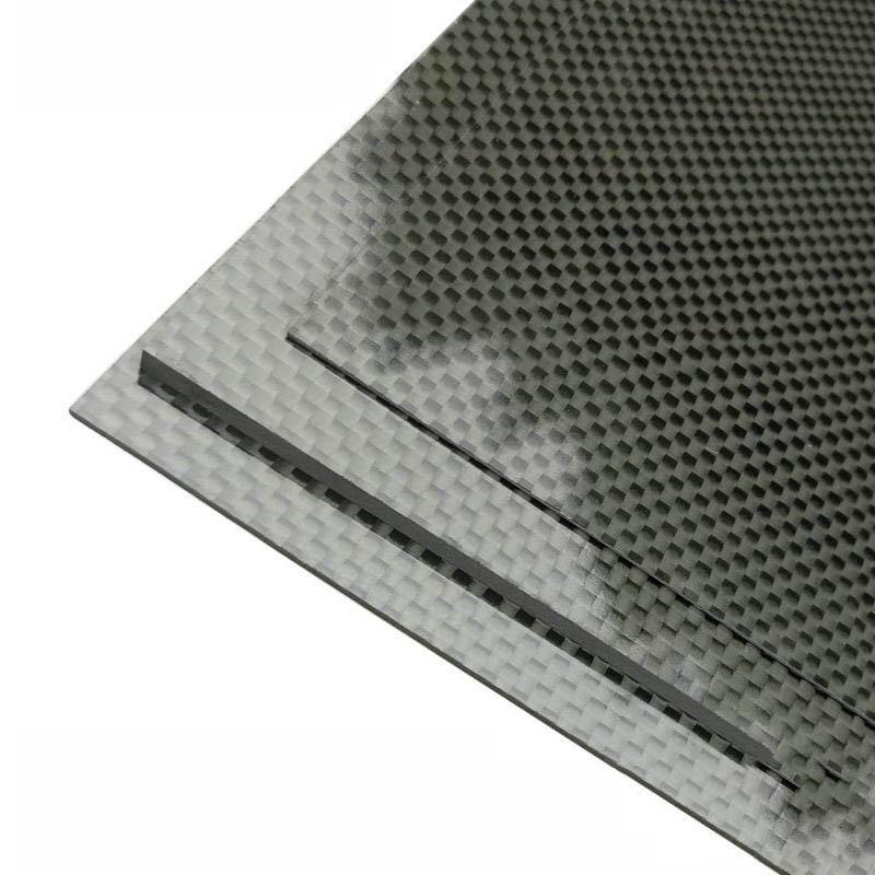 3K Black Plain Weave Carbon Fiber Plate Sheet I146