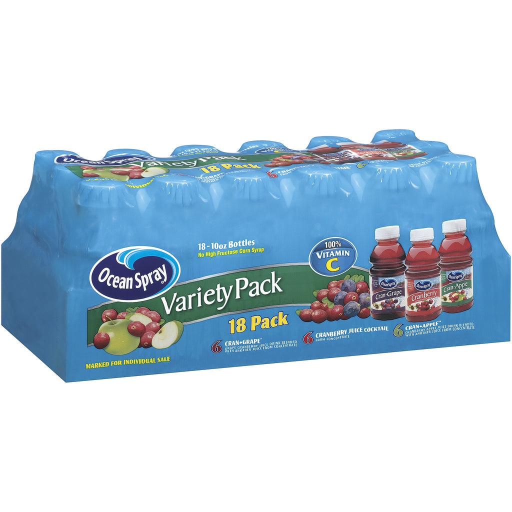 Ocean Spray Juice Beverage Variety Pack - 18/10 Ounce Q128