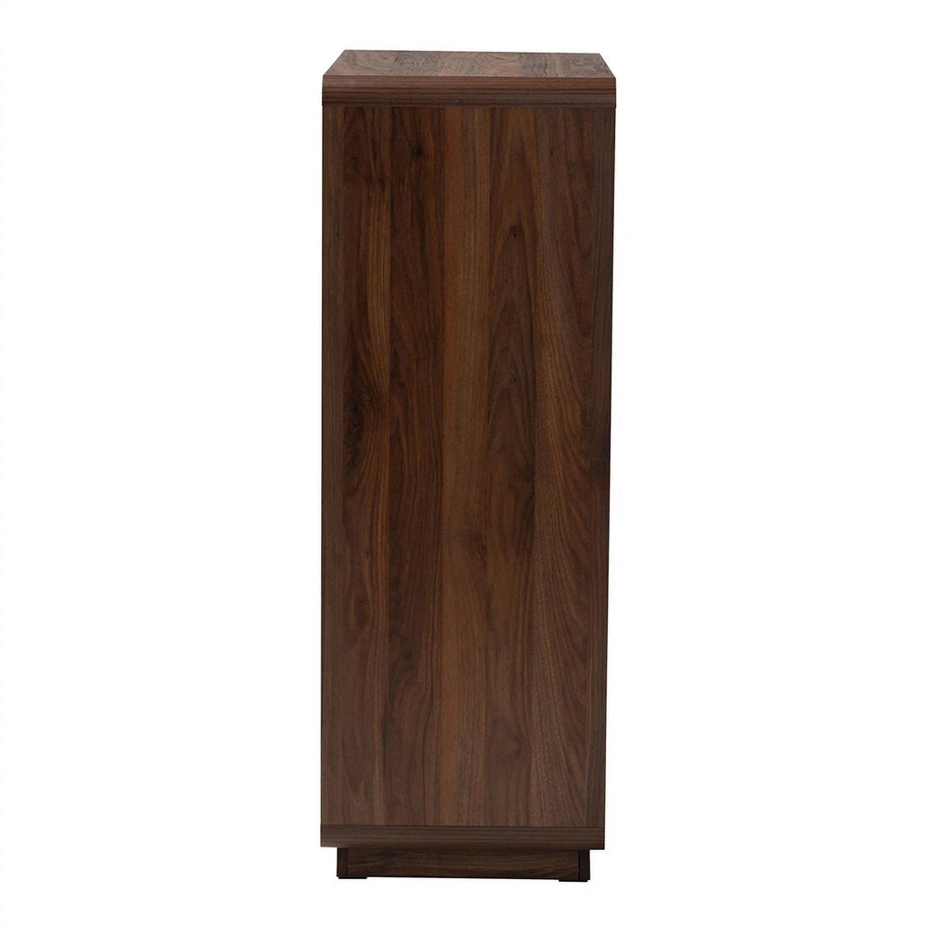 Brown 5-Drawer Wood Chest K546
