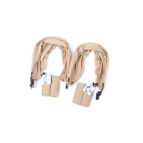 Twin Stroller Color Accessories Pack with Canopies, Liners, Shoulder Pads, Sand Z991