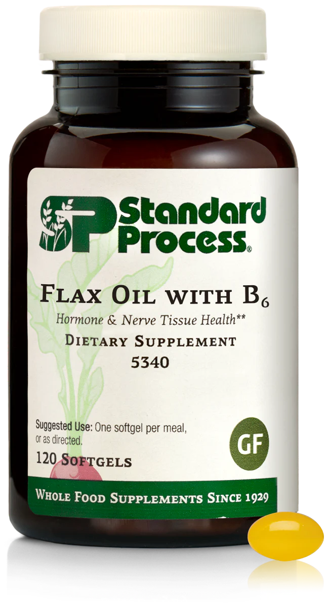 Flax Oil with B6, 120 Softgels J524395