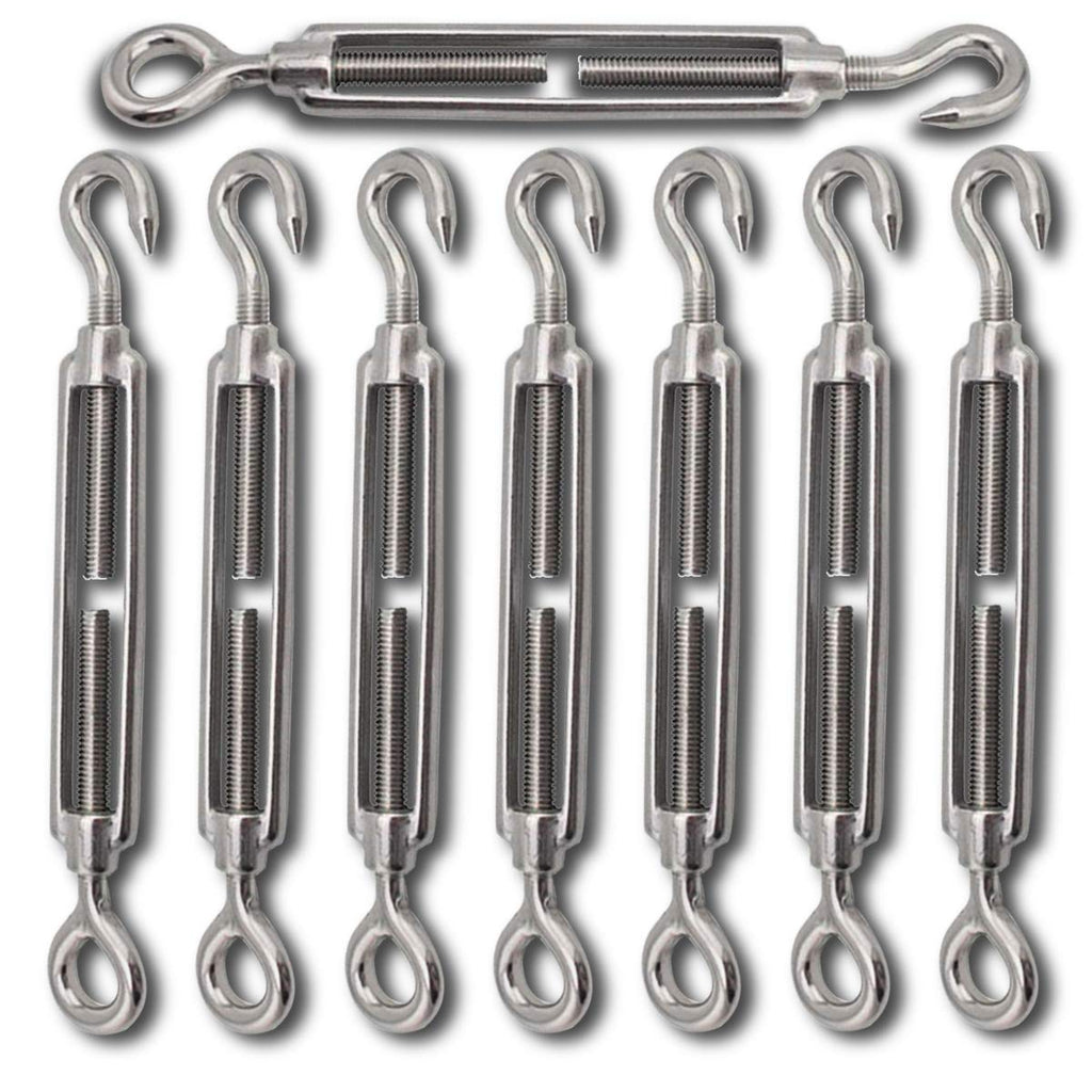 304 Stainless Steel Adjustable Wire Rope Tensioner Kit with Hooks R795