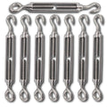 304 Stainless Steel Adjustable Wire Rope Tensioner Kit with Hooks R795