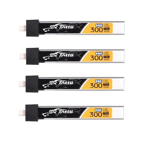 300mAh 1S 3.8V 75C FPV Lipo Battery with BT2.0 Plug E813