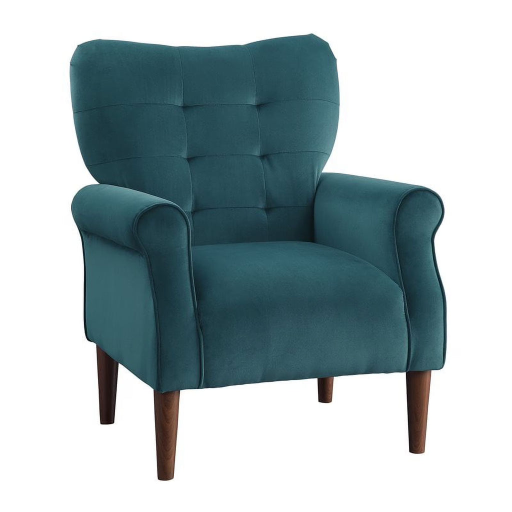Teal Velvet Accent Chair B72309