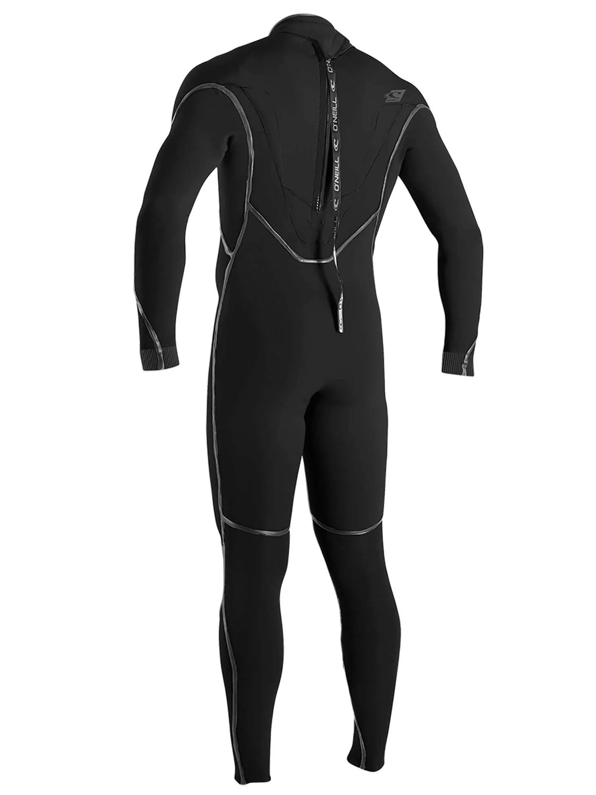 Men's 3/2mm Back Zip Full Wetsuit Black J677