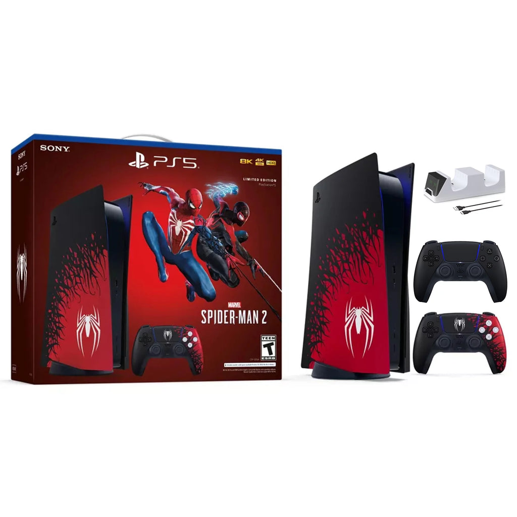 PS5 Disc Edition Console with Two Controllers and Charger Y135