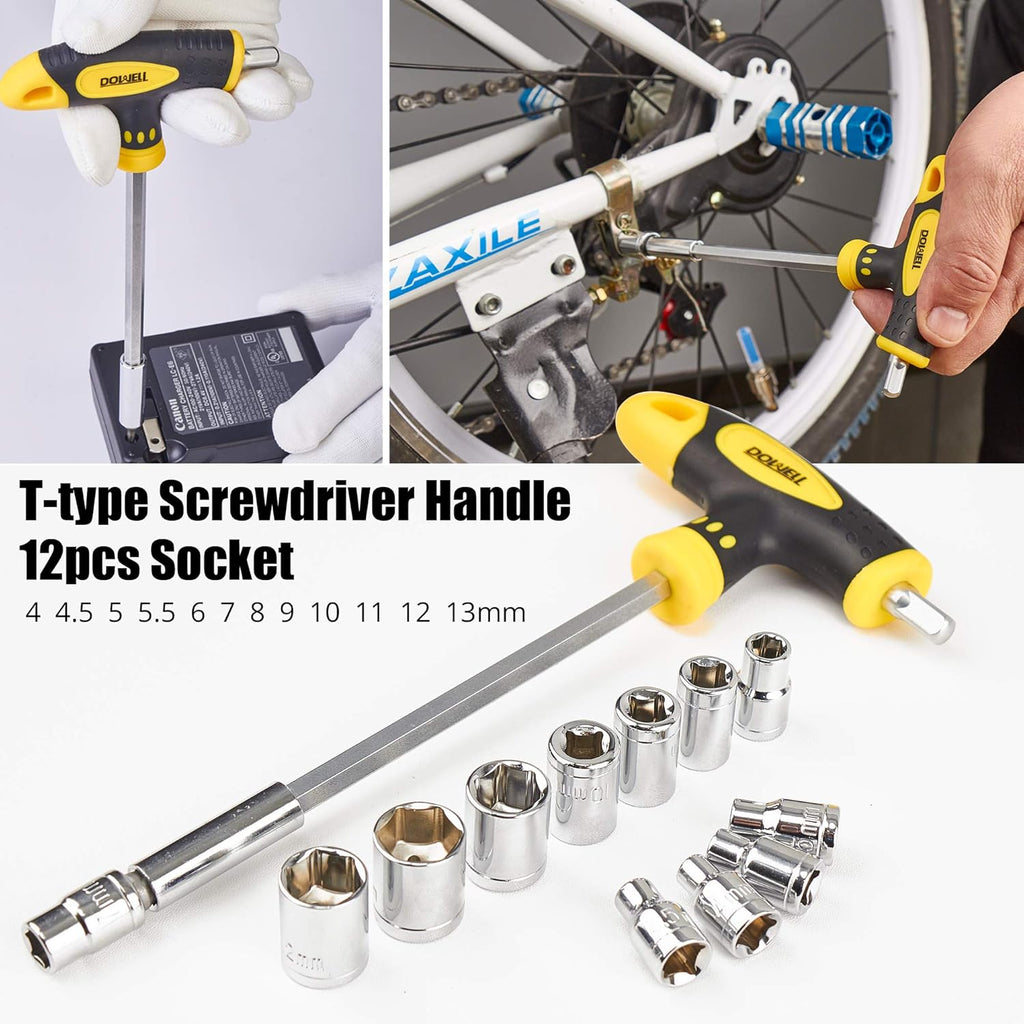 62PCS Tool Set with Wrench Pliers Screwdriver K13426