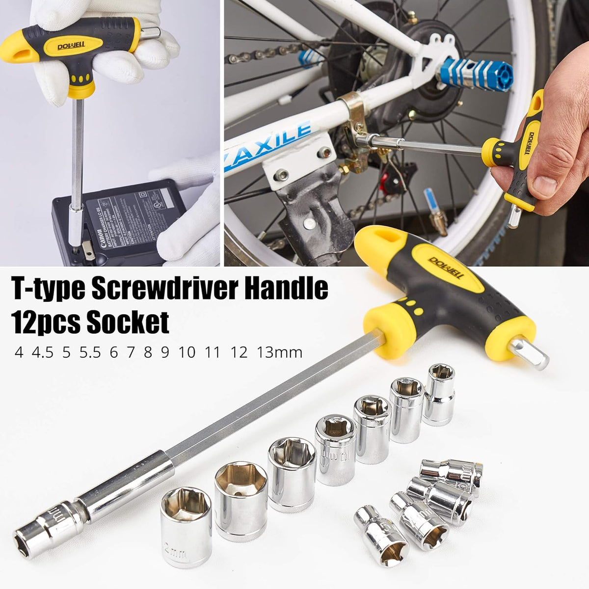 62PCS Tool Set with Wrench Pliers Screwdriver K13426