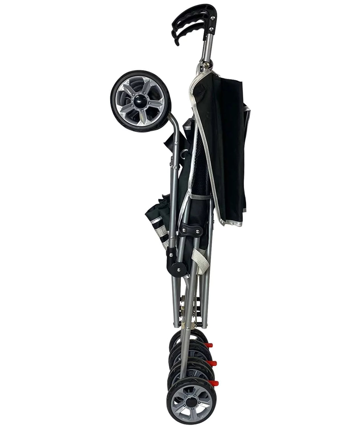 Black Double Umbrella Stroller with EVA Wheel K971