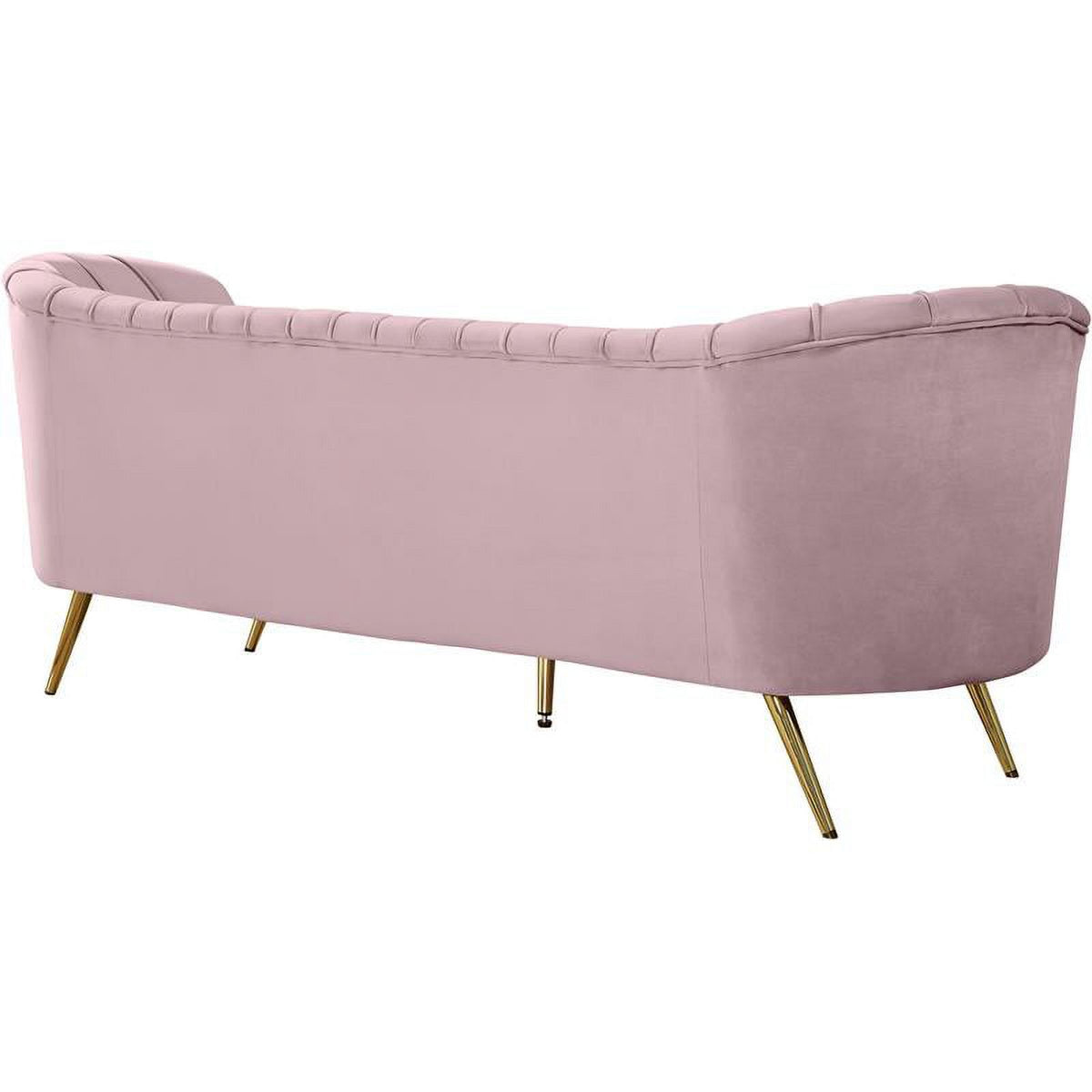 3-Piece Set with Accent Chair Loveseat and Sofa in Pink and Gold Q8132