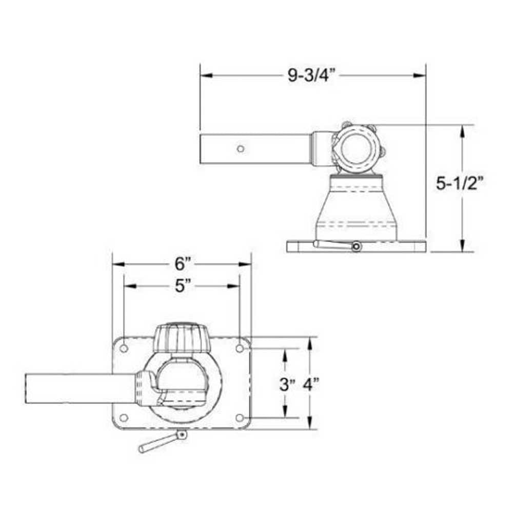 Grand Slam 170 Mount for 1-1/8" Outrigger Pole G28113