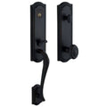 Satin Black Single Cylinder Mortise Handleset D95947
