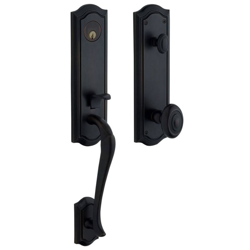 Satin Black Single Cylinder Mortise Handleset D95947