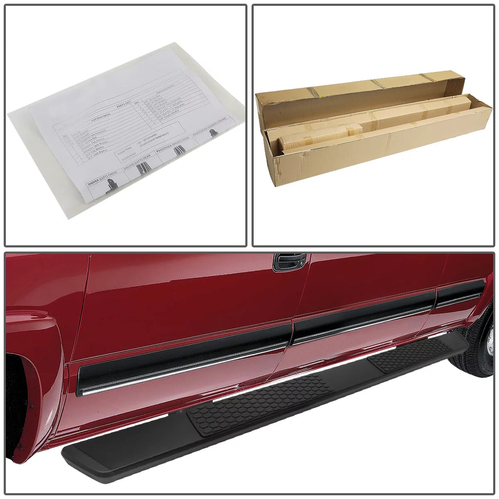 5" Coated Stainless Steel Side Step Nerf Bar Running Boards C3299