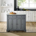 Gray Wood Kitchen Island Q350114