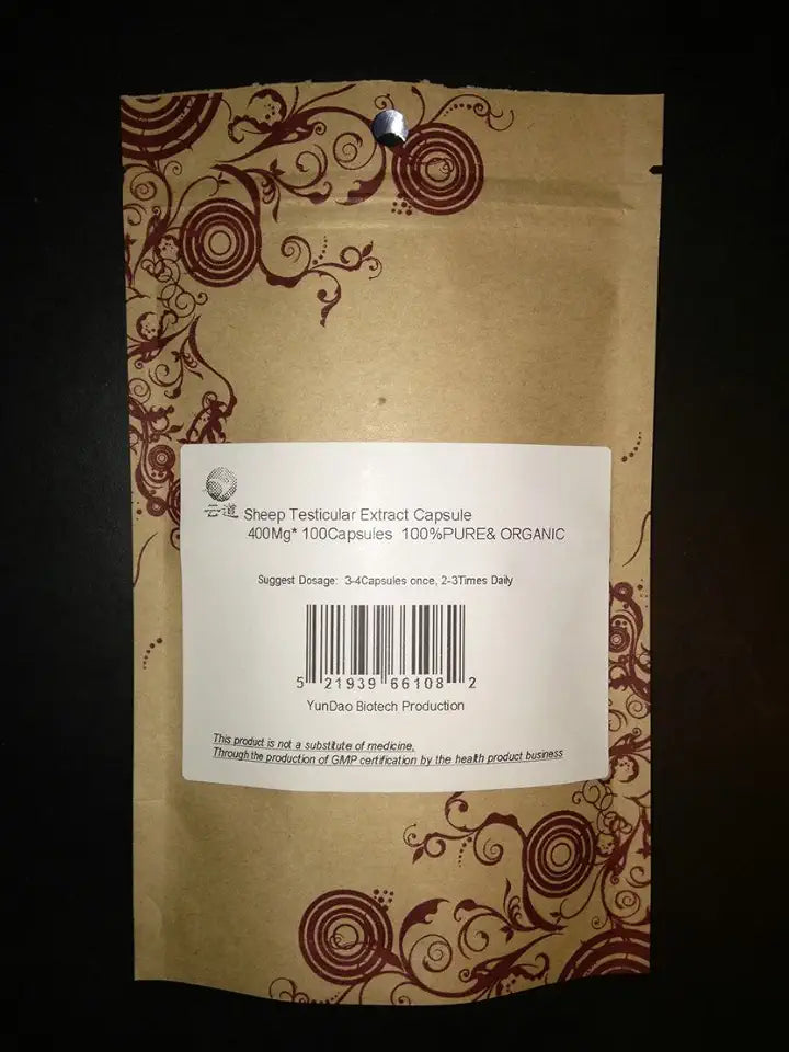 Sheep Lamb Testis Extract 400Mg 1000 Capsule J979