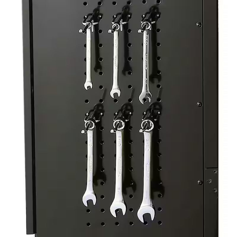 6-Piece Welded Steel Garage Storage System in Black Y817101