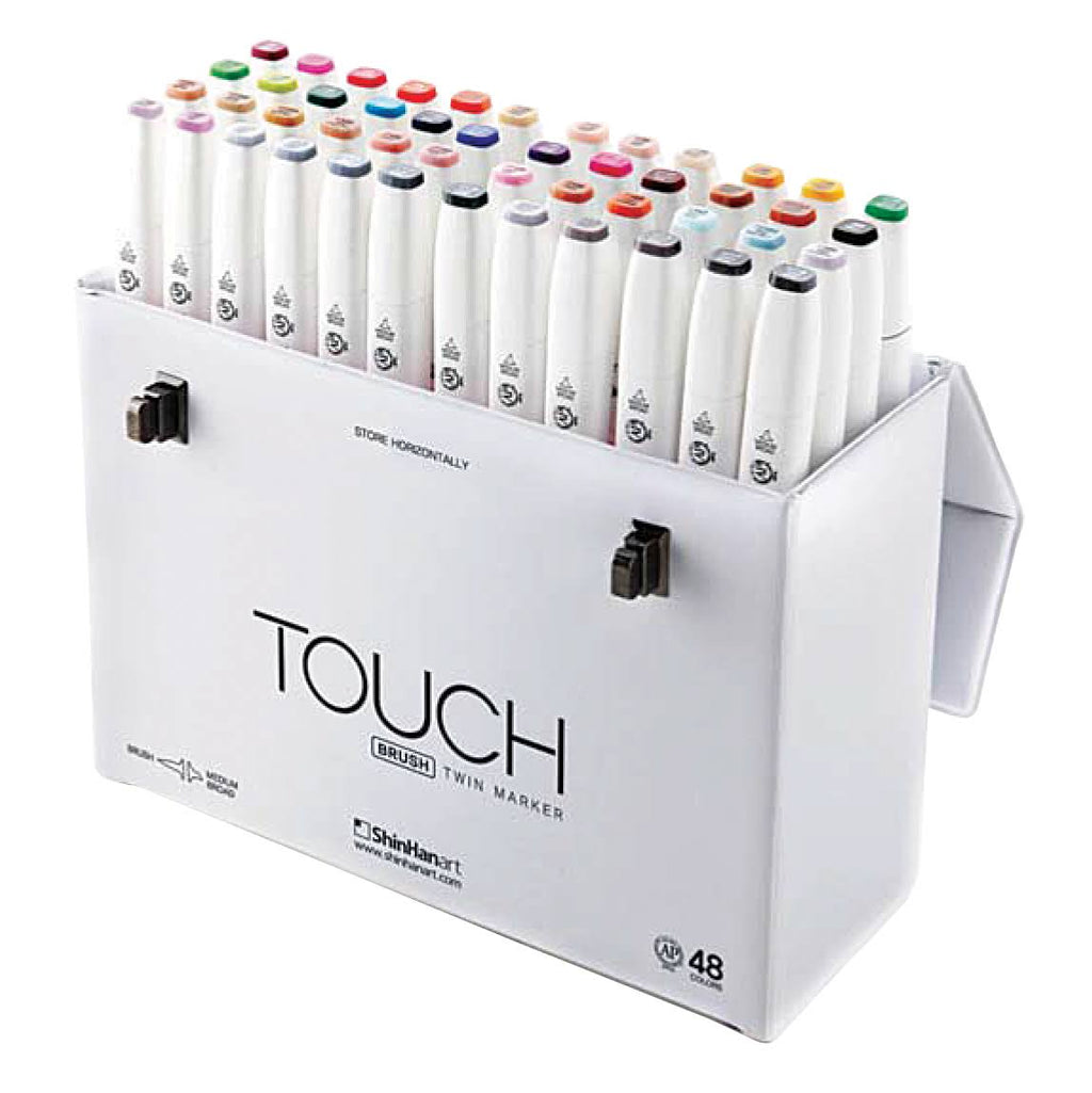 48 Color Twin Brush Marker Set H41170