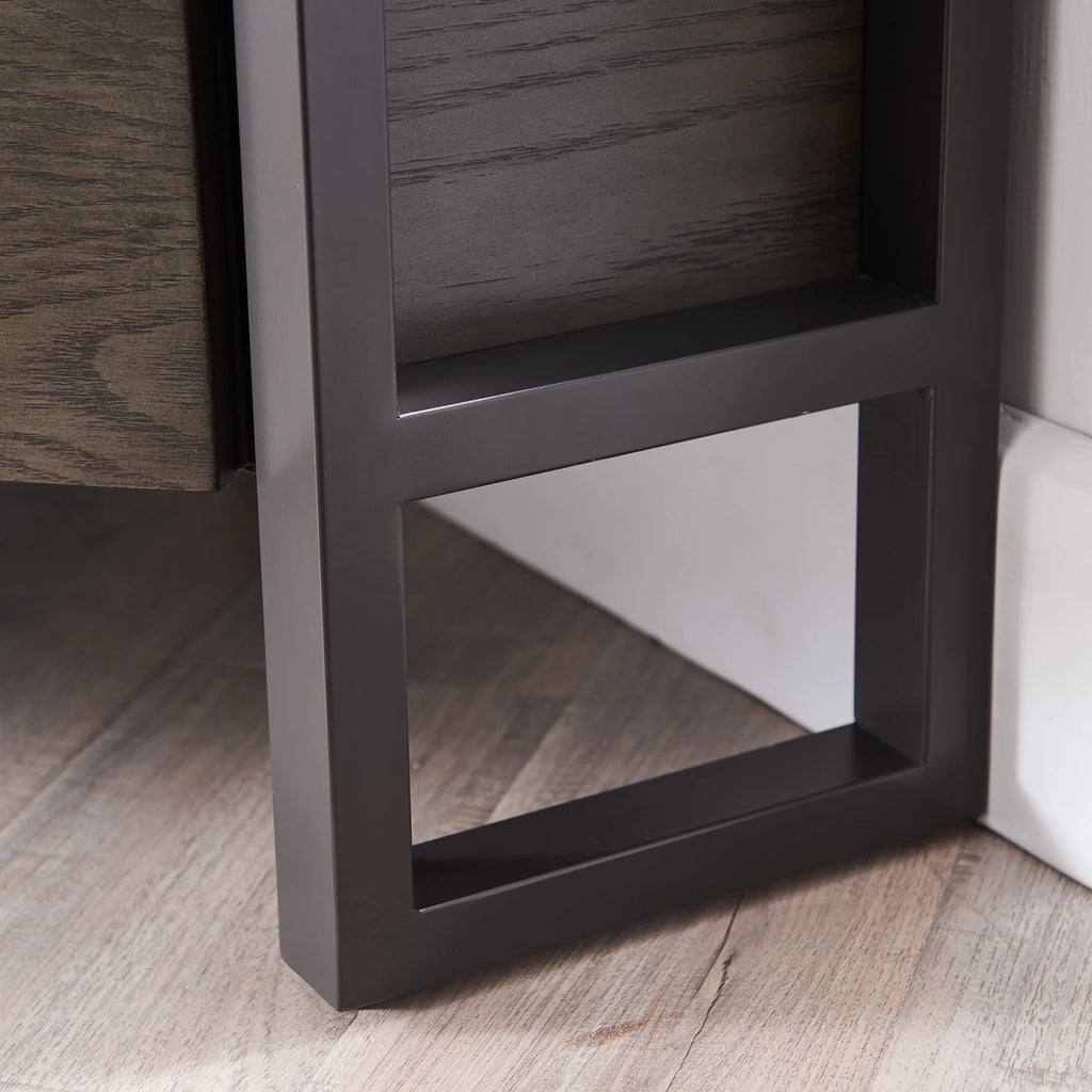 Mixed Metal and Wood Corner TV Stand I49765