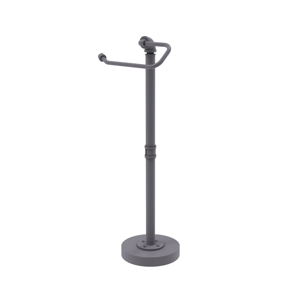 Satin Nickel Free Standing Toilet Tissue Stand Y46765
