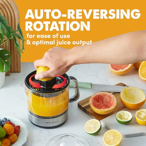 BPA-Free Electric Citrus Juicer 24oz Black/Stainless Steel E69088
