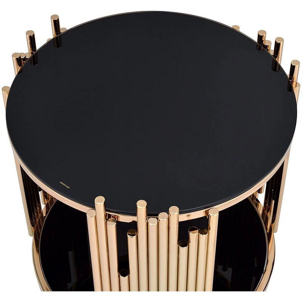 Round Glass Top Coffee Table D174913